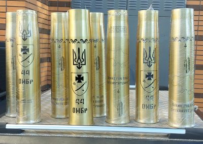 Гільзи латунні з лазерною різкою та гравіюванням